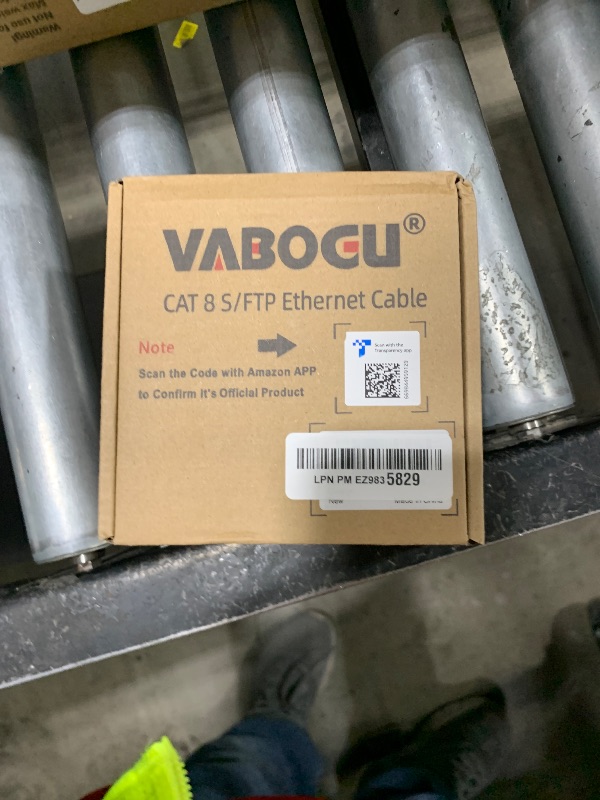 Photo 1 of Vabogu Cat 8 Ethernet Cable, 30ft Heavy Duty High Speed Internet Network Cable, Professional LAN Cable, 26AWG, 2000Mhz 40Gbps with Gold Plated RJ45 Connector, Shielded in Wall, Indoor&Outdoor