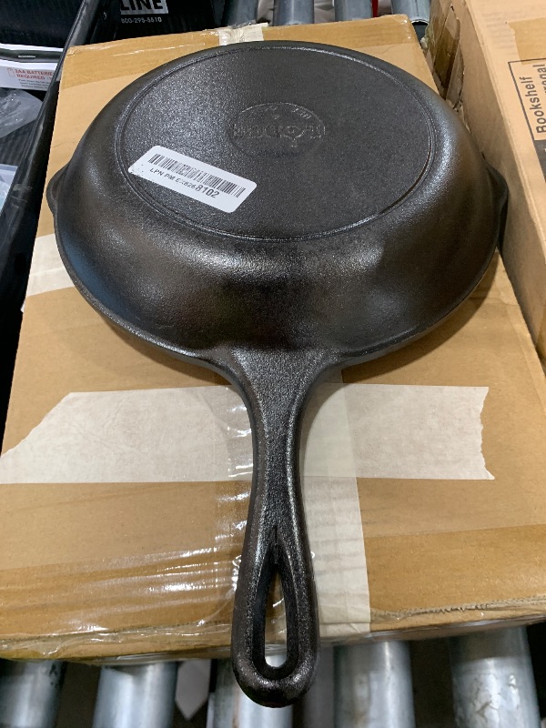 Photo 1 of Lodge 10.25 Inch Cast Iron Skillet – Pre-Seasoned Frying Pan with Teardrop Handle – Oven, Stovetop, Grill & Campfire Use – Made in USA – Durable, Non-Toxic, Even-Heating Cookware – Black