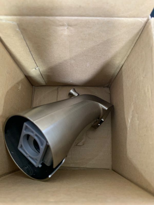 Photo 1 of Moen Commercial Classic Brushed Nickel Diverter Tub Spout, 15856CBN