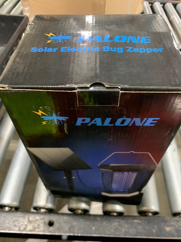 Photo 1 of PALONE Solar Bug Zapper Outdoor, 3 in 1 Mosquito Zapper with 3.5m Extended Solar Panel, 4500V Electric Bug Zapper Indoor, Fly Zapper with 7 Lighting Modes for Camping Outdoor