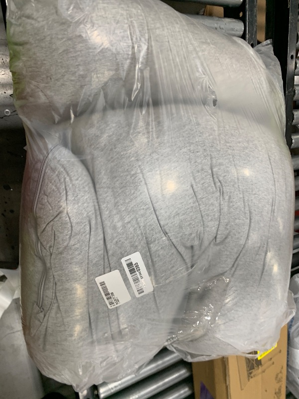 Photo 1 of Momcozy U Shaped Pregnancy Pillows with Cotton Removable Cover, 57 Inch Full Body Pillow Maternity Support, Must Have for Pregnant Women, Hatha Grey