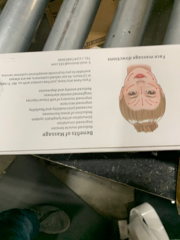 Photo 1 of Amirce Face Massager Roller Golden 3D Roller Electric Facial Roller and T Shape Facial Roller Massager Kit Face Rollers