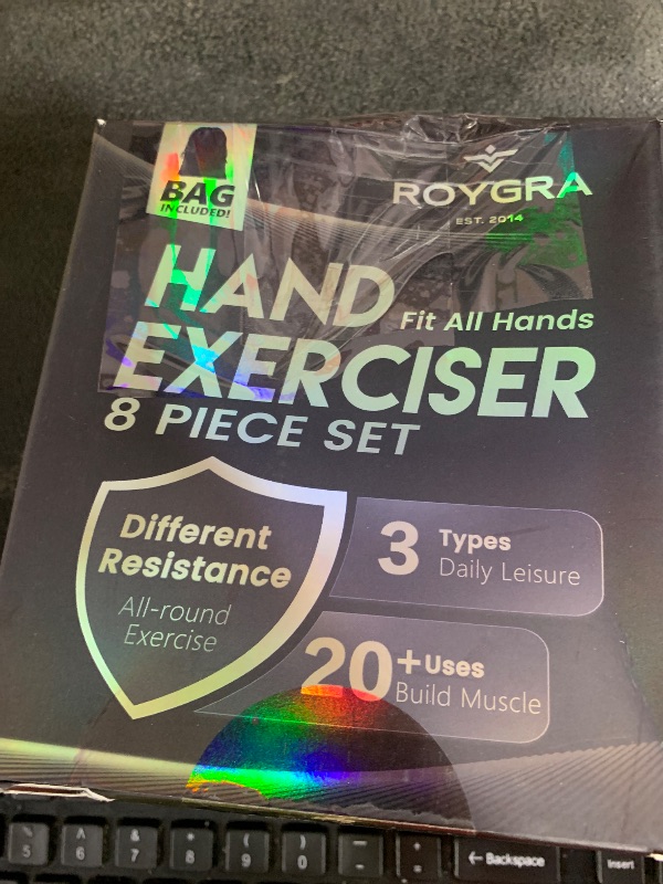 Photo 1 of roygra Grip Strength Trainer (8 Pack), Forearm Strengthener, Stress Balls for Adults, Hand Strengthening Devices, Wrist Finger Strengthener, Physical Therapy Exercise Equipment, Golf Baseball Climbing