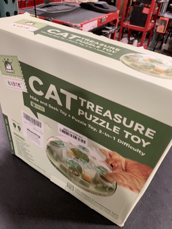 Photo 1 of KADTC Cat Puzzle Games Level 3 in 1 Intelligence Mind Game Foraging Balls Kitten Food Puzzles Toy for Indoor Cats Sensory Activity Enrichment Toys Treat Feeder Entertainment Kitty Mental Stimulation