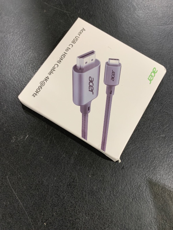 Photo 1 of Acer USB C to HDMI Cable for Home Office 3.3FT (4K@60Hz), High-Speed Type C to HDMI 2.0 Braided Cord, Thunderbolt 4/3 Compatible with MacBook, iPhone 16/15 Pro/Max, iMac, iPad Pro, Galaxy S24, Surface