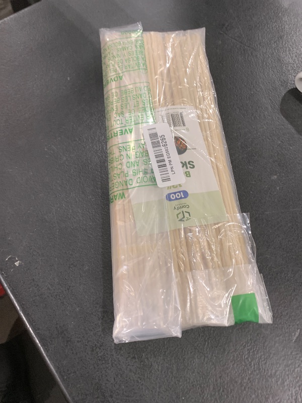 Photo 1 of Comfy Package [12 Inch - 100 Count] Bamboo Skewers for Shish Kabob, Grilling, Fruits, Appetizers, and Cocktails