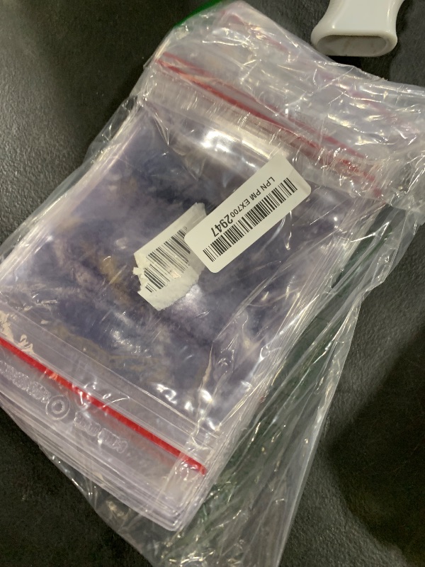 Photo 1 of 50 Self Seal PVC Pack Zipper Lock Bags, Clear Jewelry Anti Oxidation, Small Sealed, Resealable Storage, Cable Organizer (18x15cm/7x6inch)