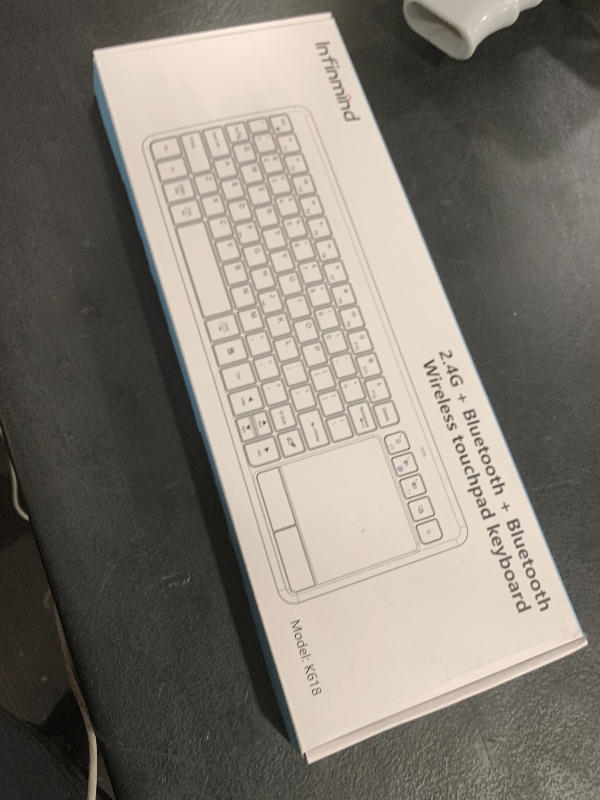 Photo 1 of INFINMIND Wireless Bluetooth Keyboard with Multi-Device Keyboard for Windows,Laptop,Tablet,Windows,Android,Chrome OS