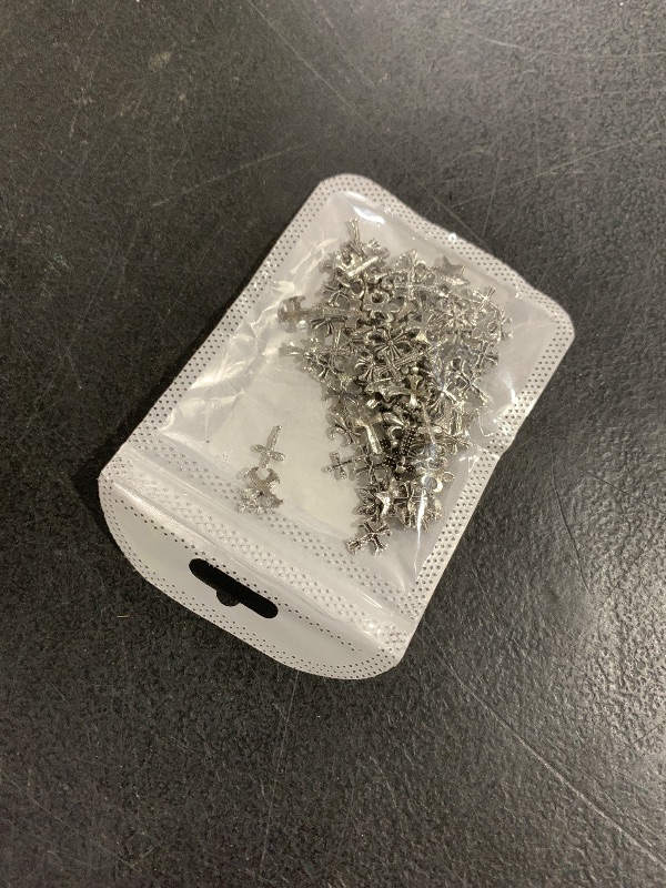 Photo 1 of Artdone Nail Art Studs Kit, 3D Silver Cross Nail Charms and Star Gems Bulk Nail Jewels Shiny Crosses for DIY Professional Manicures Decoration