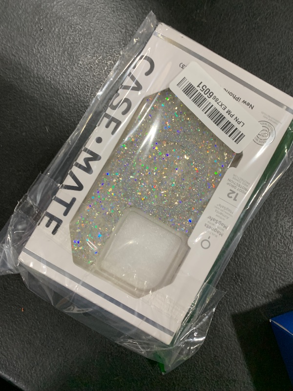 Photo 1 of Bonoma for iPhone 15 Pro Case Sparkly Glitter Bling Back, Magnetic Support for MagSafe Shockproof, Crystal and Clear High-Duty Protection for Girls Women-Sparkly Glitter