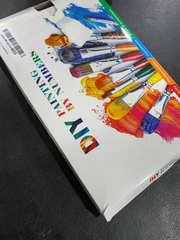 Photo 1 of JOOZ Paint by Numbers Kit for Adults with Frame, Planet Paint by Number with Easel, DIY Color Planet Oil Painting by Numbers, Easy Adult Paint by Number Kits on Canvas for Home Wall Decor 8x12 Inch