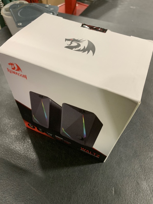 Photo 1 of Redragon GS510 RGB Desktop Speakers, 2.0 Channel PC Computer Speaker with 4 Colorful LED Backlight Modes, Enhanced Bass and Easy-Access Volume Control, USB Powered w/ 3.5mm Cable
