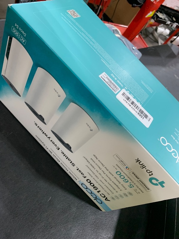 Photo 1 of TP-Link Deco S4 Mesh AC1900 WiFi System - Up to 5,500 Sq.ft. Coverage, Replaces WiFi Router and Extender, Gigabit Ports, Works with Alexa, 3-Pack