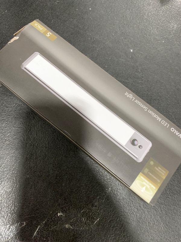 Photo 1 of EZVALO Under Cabinet Lights, LED Closet Lights Wireless USB Charging, Motion Sensor Lighting Indoor 5700K Dimmable with Remote Control (White) 5 Pack