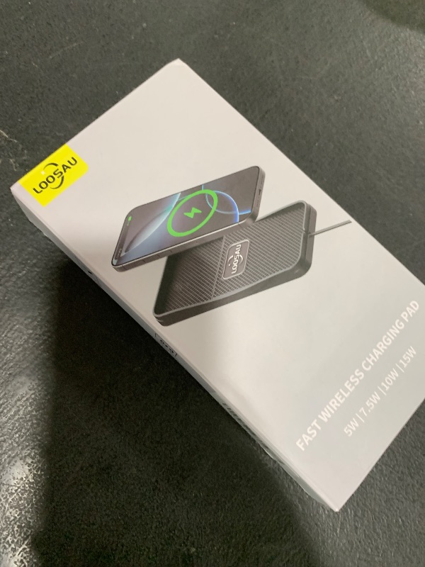 Photo 1 of Wireless Car Charger,LOOSAU 15w Fast Charger Car Wireless Chargers Charging pad Non Slip Car Wireless Phone Charger for iPhone 16/15/14/13/12 Pro Max, for Samsung S23 S22 S20 Android
