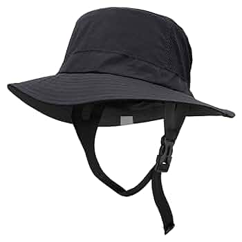Photo 1 of Seektop Surf Bucket Hat with UPF 51+ UV Protection, Waterproof Sun Hat with Adjustable Chin Strap for Surfing, Water Sports Dark Gray