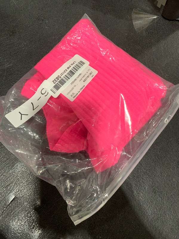 Photo 1 of YOUNGER TREE Toddler Swimsuit Girl Color Block Stripe One-Piece Swimwear Baby Girl Bathing Suits ?Bright Pink Wrinkle Fabric, 2-3T?
