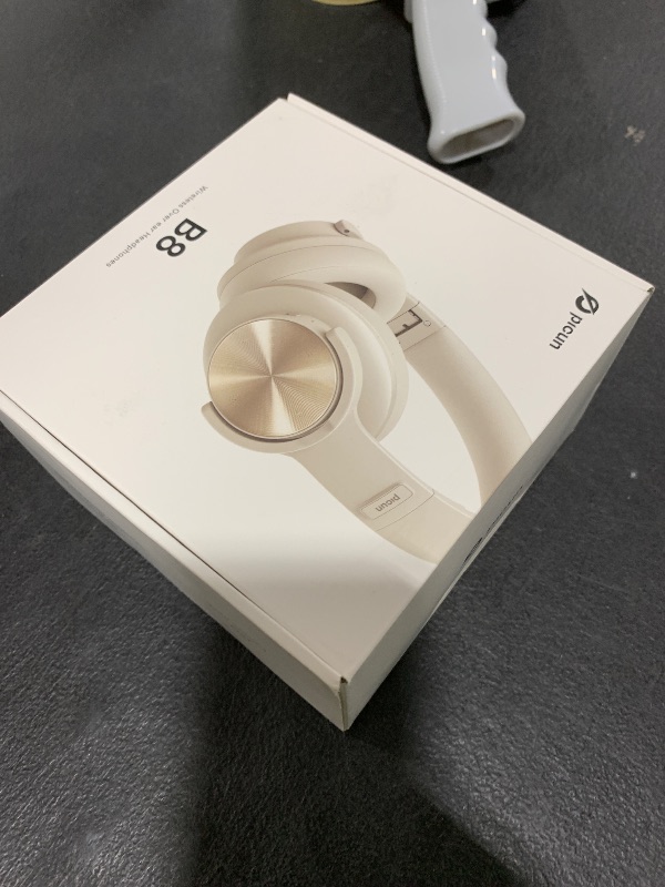 Photo 1 of Picun B8 Bluetooth Headphones, 120H Playtime Headphone Wireless Bluetooth with 3 EQ Modes, Low Latency, Hands-Free Calls, Over Ear Headphones for Travel Home Office Cellphone PC Khaki White