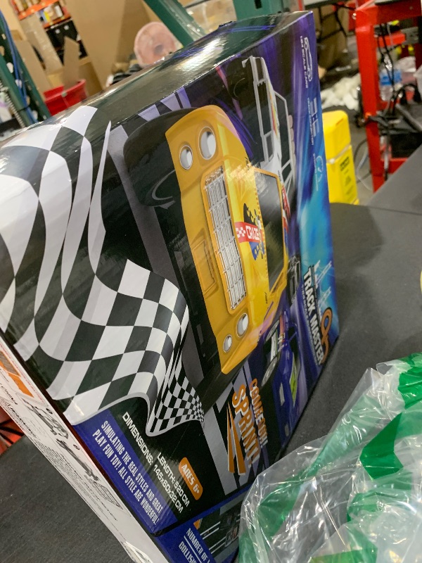 Photo 1 of Slot Car Race Track Sets for Boys,Race Car Track with 4 High-Speed Slot Cars,Battery or Electric Car Track,Dual Racing Game Lap Counter Track Sets,Toys Gifts for Boys Girls Ages 4 5 6 7 8-12