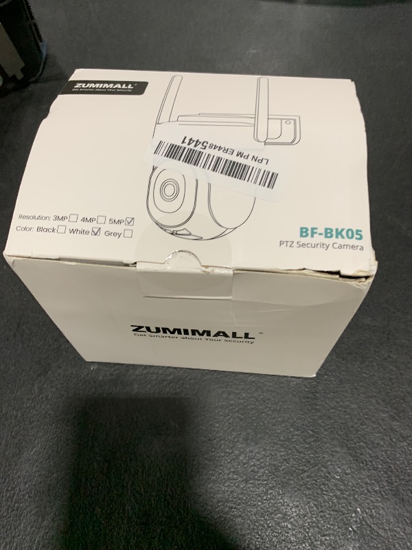Photo 1 of ZUMIMALL 5MP Security Camera Outdoor - 2.4G/5G WiFi, Wired Power 24/7 Recording | AI Motion & Noise Detection, 360° Auto Tracking, Color Night Vision | IP66 Weatherproof, Alexa Compatible