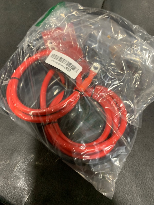 Photo 1 of Venussar 7 FT Quick Disconnect Winch Power Cable, 4 Gauge 4 AWG Copper Wiring, Heavy Duty Quick Disconnect Cables