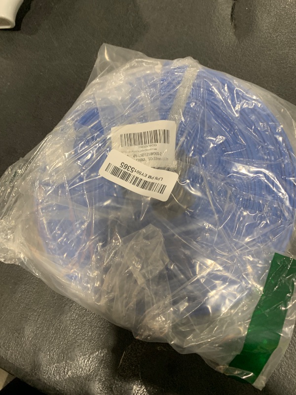 Photo 1 of DAVCO 1.25" x 50 ft Pool Backwash Hose, Heavy Duty Reinforced Blue PVC Lay Flat Water Discharge Pump Hoses For Swimming Drain Pools and Clean Filters,with 1 Clamp