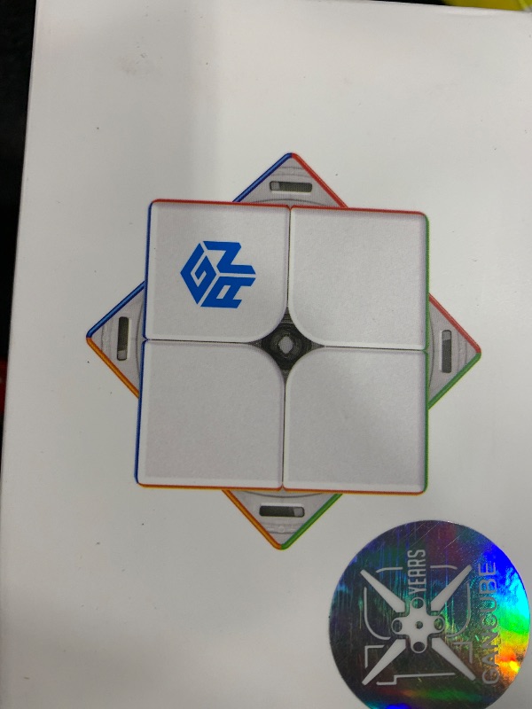 Photo 1 of CuberShop GAN 251 M Air, New Model 2x2 Magnetic Stickerless Speed Cube, Excellent Gans 2x2x2 Stickerless Mini Magnetic GAN Cube, Super Lightweight & Fast (251M Air Frosted Matte Finish)
