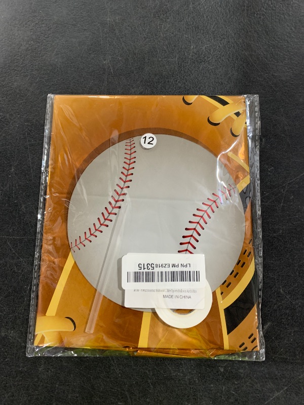 Photo 1 of Skylety 8 Pcs Baseball Balloons Baseball Foil Glove Balloon Birthday Party Decorations 18 Inch Sports Themed Senior Night Decorations Supplies