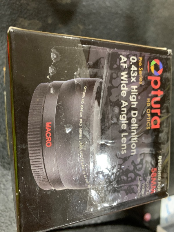Photo 1 of OPTURA HD Photo® Wide Angle + Macro Lens for Canon Rebel EOS T1 T2 T3 T4 T5 T6 SL1 SL2 SL3 XSI XTI T7 T3I T5I T4I 7D 80D + OPTURA Micro Fiber Cloth