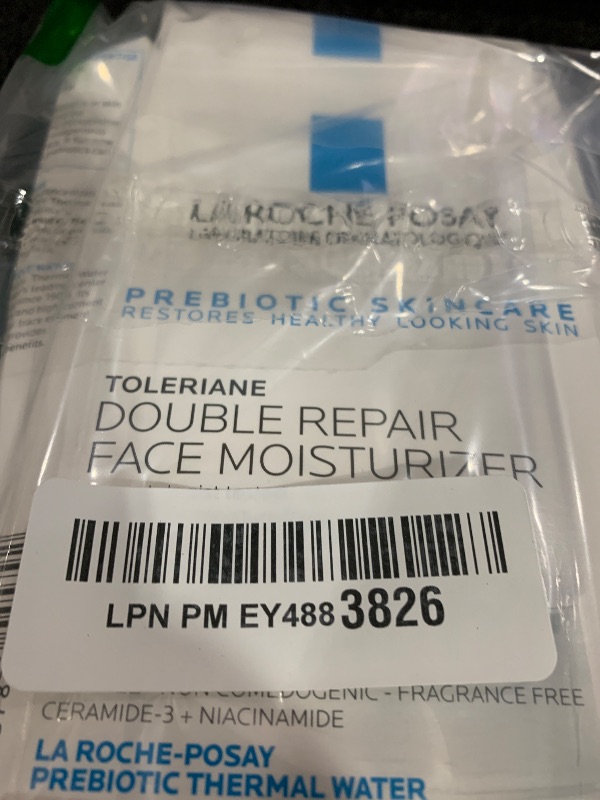 Photo 1 of La Roche-Posay Toleriane Double Repair Face Moisturizer, Daily Moisturizer Face Cream with Ceramide and Niacinamide for All Skin Types, Oil Free, Fragrance Free