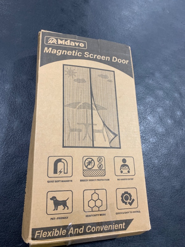 Photo 1 of Magnetic Screen Door, Heavy Duty Door Screen Magnetic Closure Keep Bugs Out,Pet & Kid Friendly?Hands Free Door Screen Fit Door Size 36 x 96 Inches ?Black