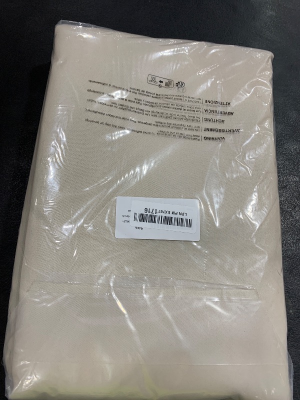 Photo 1 of Deconovo Blackout Curtains – Noise-Reducing & Energy-Saving Grommet Top Thermal Insulated Drapes, 2 Panels, Ivory Beige, 52W x 84L Inches – Light Blocking & Privacy for Bedroom & Living Room