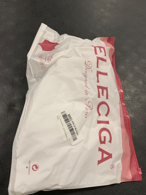 Photo 1 of RELLECIGA Women's White Ruched Neck Halter Twist Bandeau One Piece Swimwear Bathing Suits Size Medium