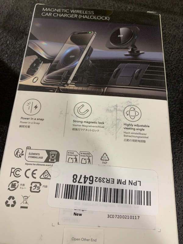 Photo 1 of ESR for MagSafe Car Mount Charger, 15W Magnetic Wireless Car Charger, Compatible with MagSafe Car Charger,Air Vent Dashboard Phone Holder Mount for iPhone 16 15 14 13 12, Galaxy S25, Fast Charging