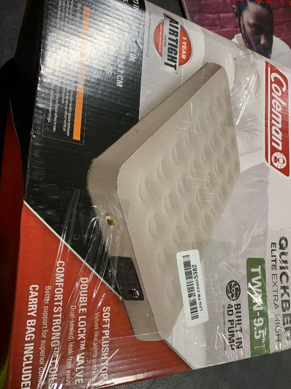 Photo 1 of Coleman QuickBed Elite Extra-High Airbed with Built-In Pump Leak-Free Airbed with Soft Plush Top and Carry Bag Queen and Twin Options Available