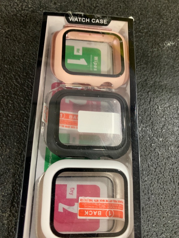 Photo 1 of 6-Pack Case Compatible with Apple Watch 40mm Series SE 2nd Gen 6 5 4 with Tempered Glass Screen Protector, QCKANLJ Ultra-Thin Hard PC Full Protective Face Cover Bumper for iWatch 40mm