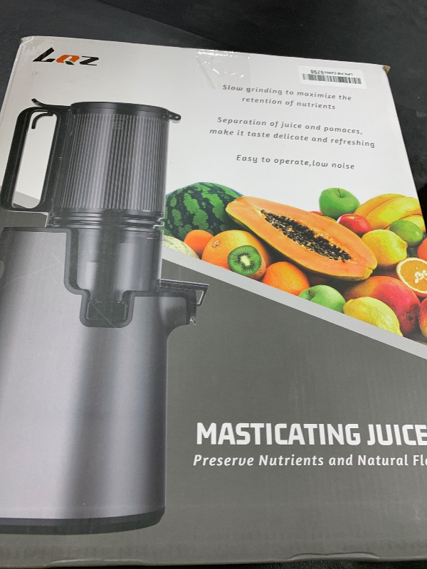 Photo 1 of Juicer Machines with 5.8" Extra Large Feed Chute, Cold Press Juicer For Whole Vegetables and Fruits, 350W Professional Slow Masticating juicer Easy to Clean for Batch Juicing (Titanium Gray)