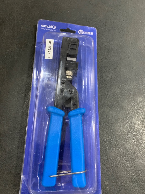 Photo 1 of Everest easyJACK - 90° Angled Speed Termination Keystone Tool - Time Saver Network Punch Down Tool - To Be Used ONLY with Everest 90° Angled RJ45 Cat5e, Cat6a and Cat6 Keystone Jacks (B087N7QQD2)