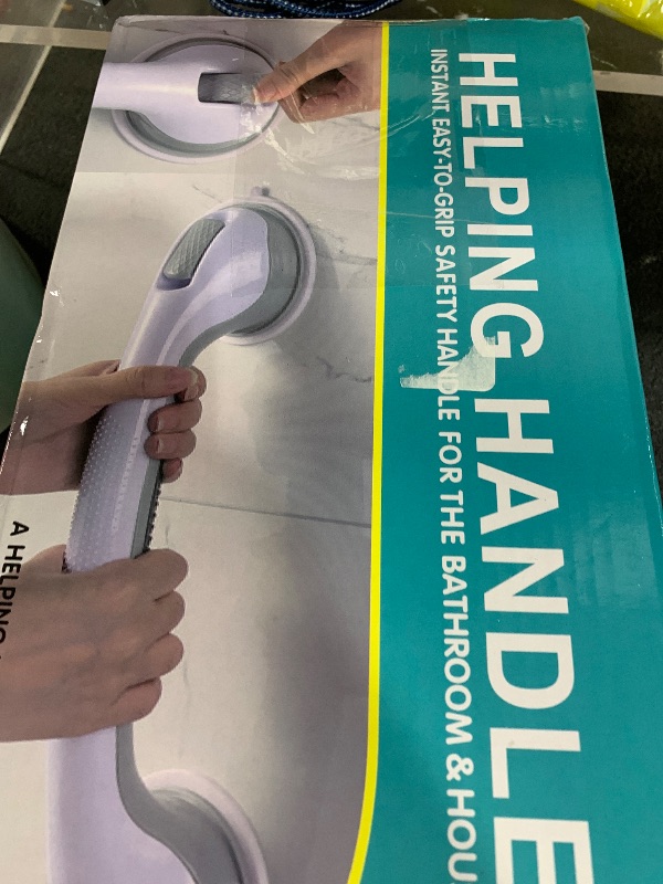 Photo 1 of Grab Bars for Bathtubs and Showers, Heavy Duty Shower Handle 2 Pack 16 Inch Suction Cup, Removable Bar Bath Handrails for Seniors and Elderly Handicap, Bathroom Safety Grips No Drilling Waterproof