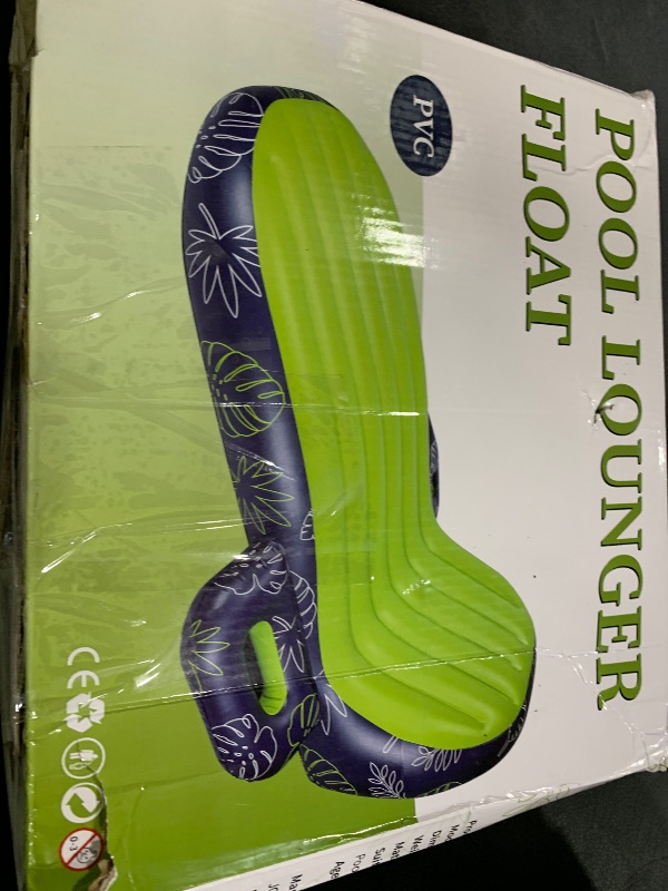 Photo 1 of JOSEN Pool Floats Adult Heavy Duty, Inflatable Pool Lounger Float with Cup Holder and Caddy, Extra Large Pool Rafts for Adults, Tanning Pool Float Water Floaties Beach Lake Sunbathing