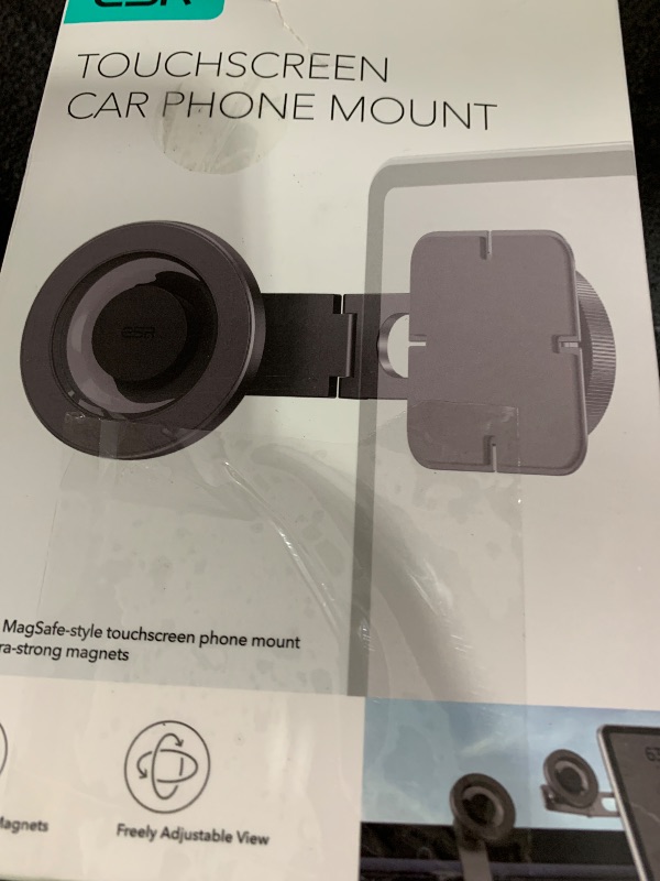 Photo 1 of ESR for MagSafe Car Mount, Car Phone Holder,Dashboard/Tesla Touchscreen Car Mount, Magnetic Phone Holder for Car, for iPhone 16/16e/15/14/13/12, S25, Charging Not Supported(2 Metal Rings Included)