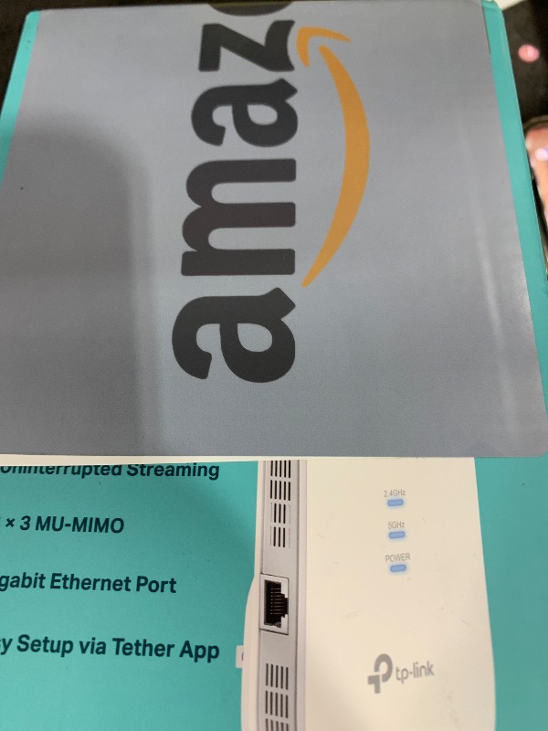 Photo 1 of TP-Link AC1900 WiFi Range Extender RE550 | Dual-Band Wireless Repeater Amplifier w/Gigabit Ethernet Port | Up to 2200 Sq. Ft., 32 Devices | Internet Signal Booster | APP Setup | EasyMesh Compatible