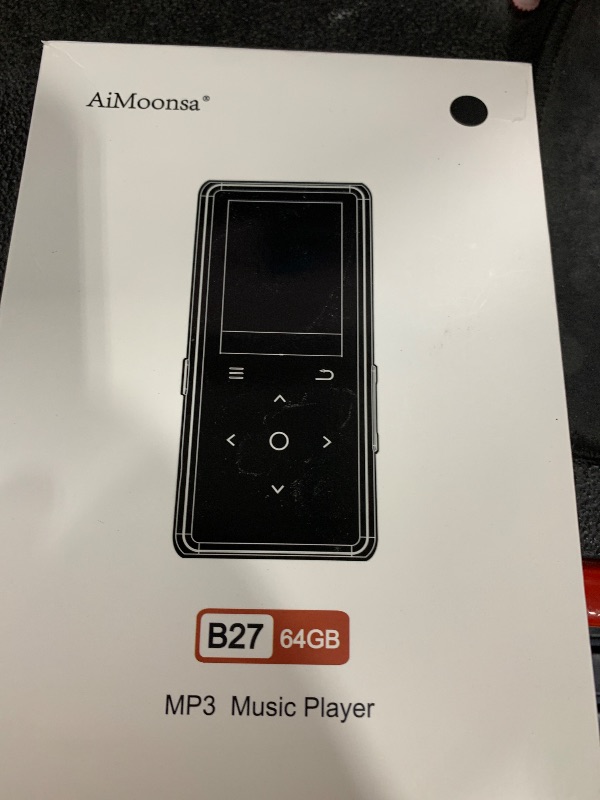 Photo 1 of 64GB MP3 Player with Bluetooth 5.2, AiMoonsa Music Player with Built-in HD Speaker, FM Radio, Voice Recorder, HiFi Sound, E-Book, Earphones Included