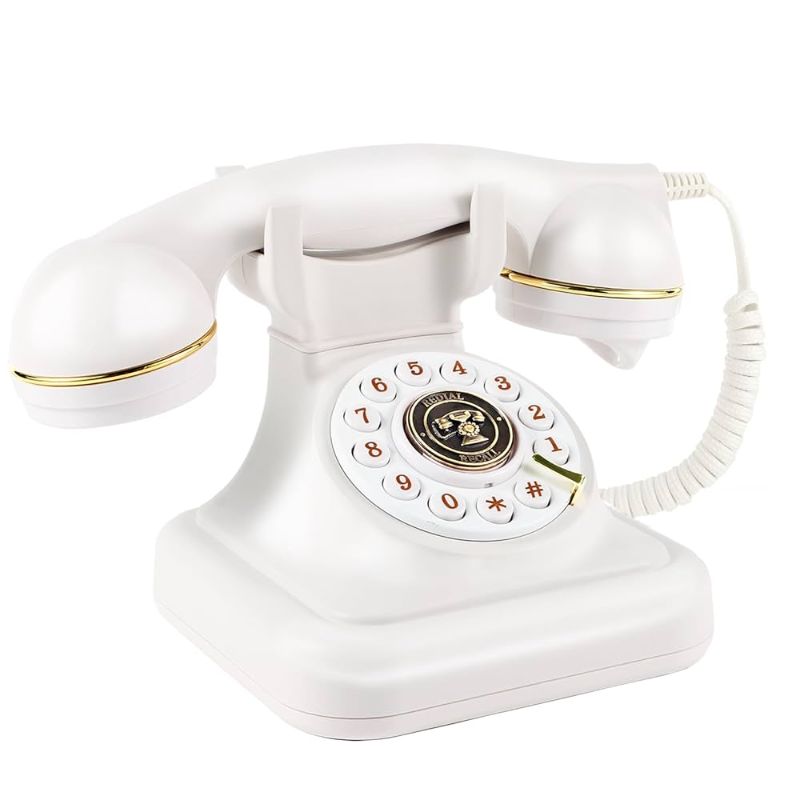 Photo 1 of Qigeneimu Audio Guest Book Wedding Phone, Record Customized Audio Messages with Guest Book, Audio Guestbook, Guestbook Alternative for Wedding, Birthday Party, Anniversary, Engagement 