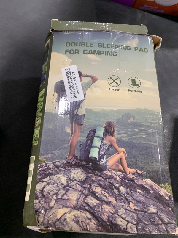 Photo 1 of ACVOD Double Sleeping Pad, Self Inflating 4.7'' Extra Thick for 2 Person Built-in Pump, Portable Camping Mattress Sleeping Mat for Backpacking Hiking Tent Travel