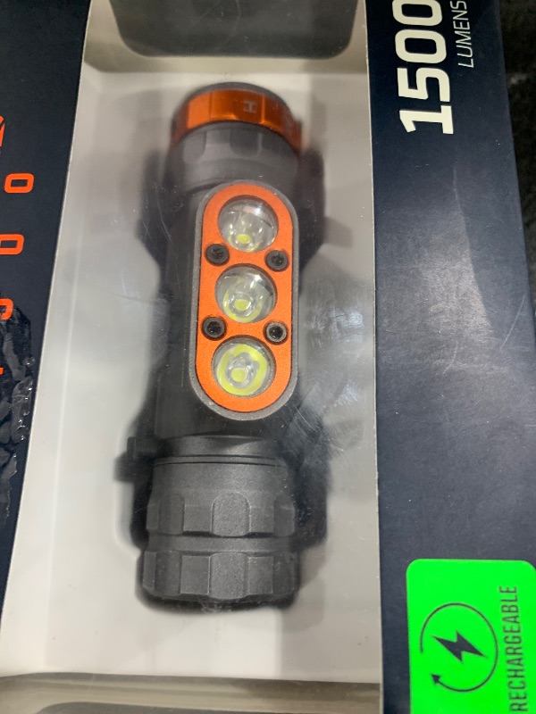 Photo 1 of NEBO Transcend 1500 Rechargeable Headlamp | 1,500 Lumens, 5 Light Modes, Detachable Magnetic Work Lamp, Waterproof, Bright LED Head Light for Hiking & Camping, Includes USB Charging Cable