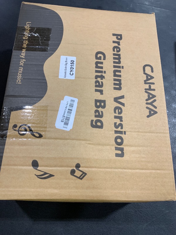 Photo 1 of CAHAYA Guitar Bag 40 41 42 In 6 Pockets Guitar Case Water Resistent Oxford Cloth 0.5 In Extra Thick Sponge Padded for Acoustic Classical Guitar with Anti-theft Pocket CY0150