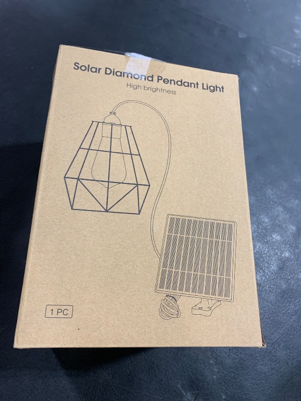Photo 1 of intelamp Solar Pendant Lights Indoor Outdoor, 4000mAh Gazebo Shed Chandeliers with Remote Dust to Dawn Mode 16.4Ft Hanging Lighting Interior for Outside Barns Toolsheds Chicken Coop