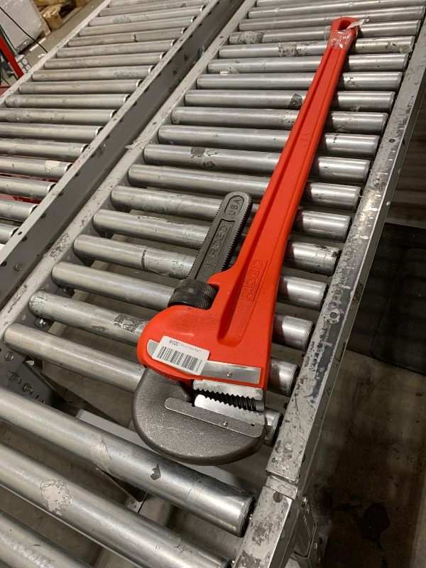 Photo 1 of Ridgid 60 HD 8" capacity, 60" Long Heavy-Duty Straight Pipe Wrench, Red, Medium