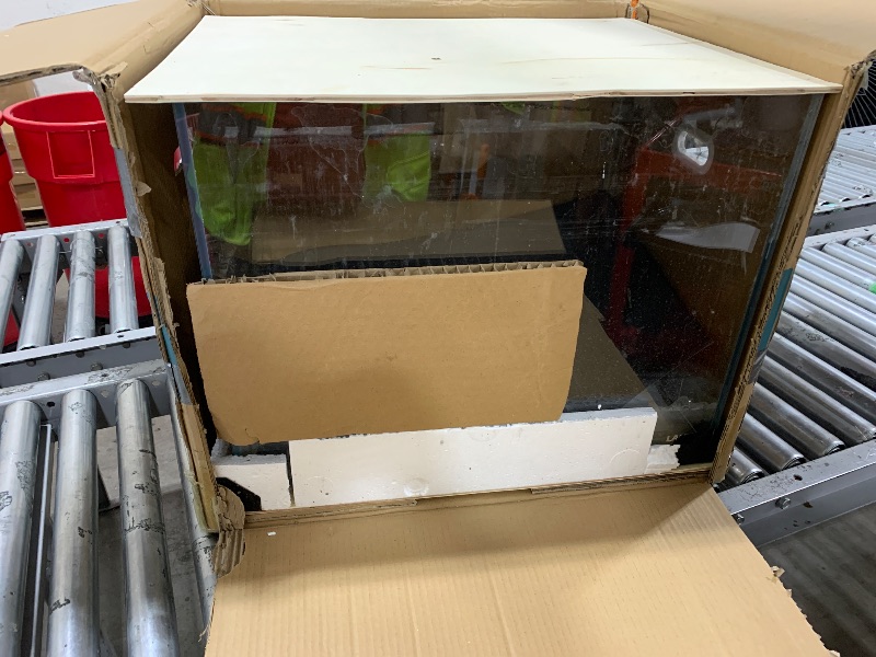 Photo 1 of Landen 60H 30 Gallon Rimless Low Iron Aquarium Tank, 23.6" W × 17.7" D × 17.7" H (60cm x 45cm x 45cm) 8mm Thickness with Black Nano Foam Leveling mat Included
